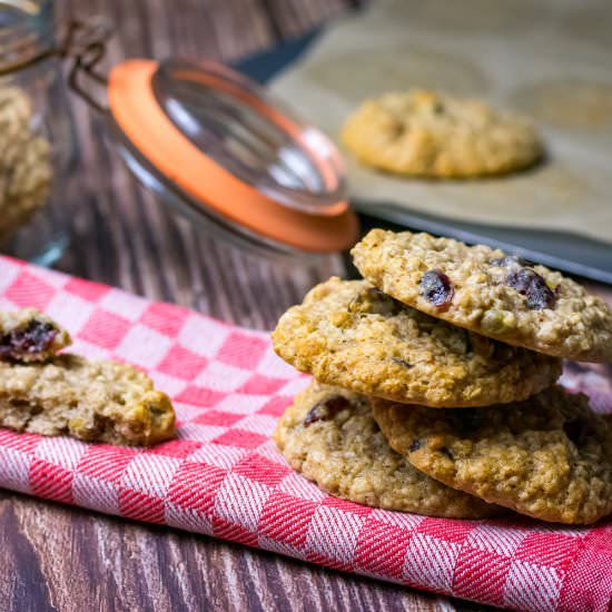 Refined Sugar-Free Oat Cookies