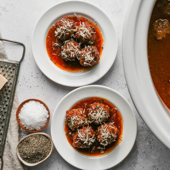 GF Slow Cooker Barbecue Meatballs