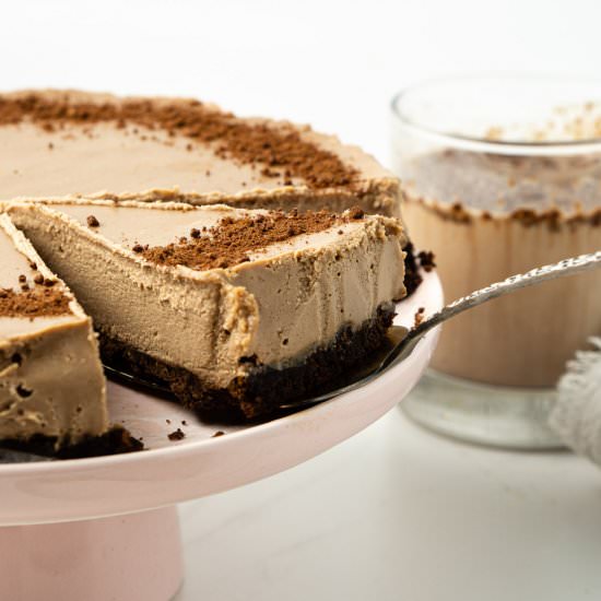 No-Bake Vegan Milo Cheesecake