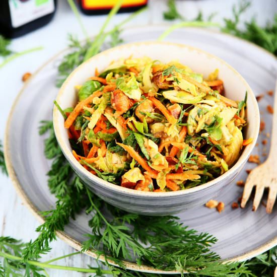 Brussels Sprout Salad with Carrots