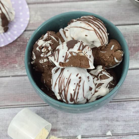 Easy Chocolate Protein Truffles