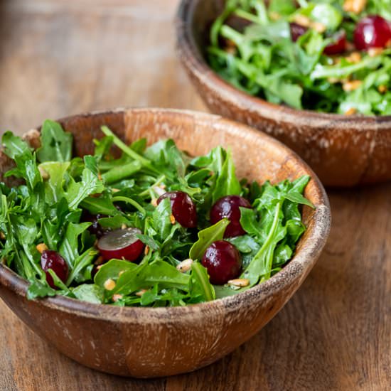 Arugula Salad with Grapes