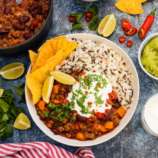 VEGGIE QUORN CHILLI CON CARNE
