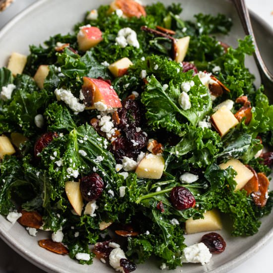 Kale Salad with Cranberries