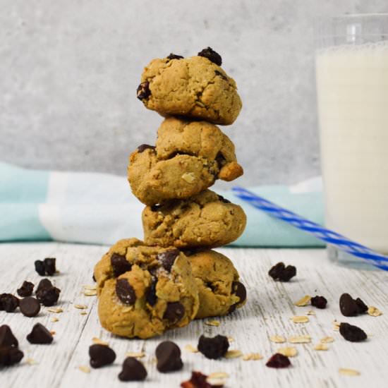 Healthy Cranberry Raisin Cookies