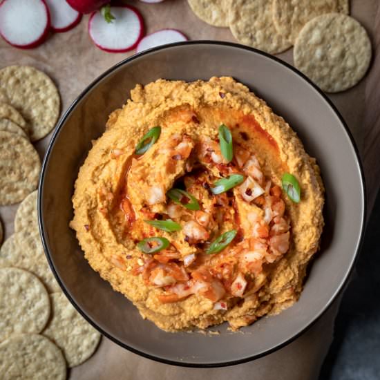 Easy Kimchi Hummus