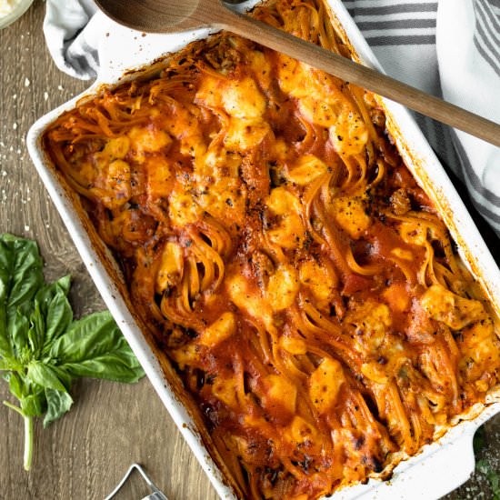 No Boil Turkey Pasta Bake