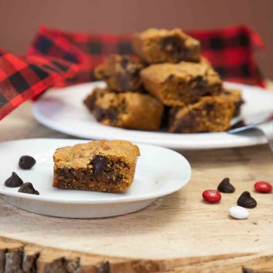 Peanut Butter Gluten Free Blondies
