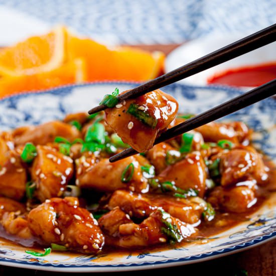 healthy orange chicken