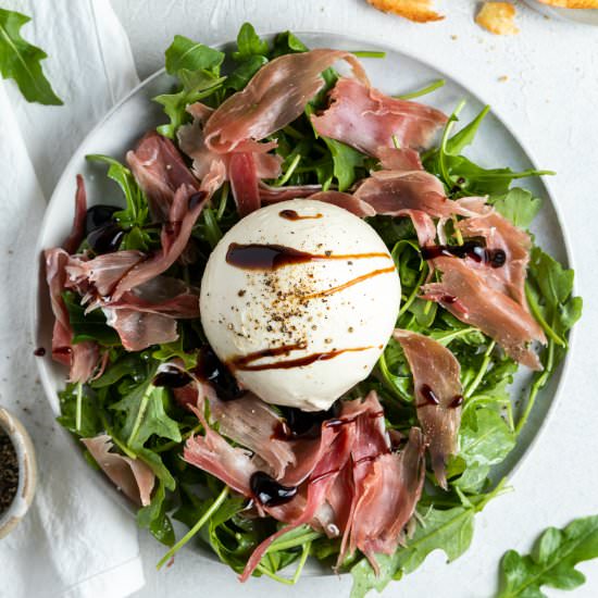 Burrata and Prosciutto Appetiser