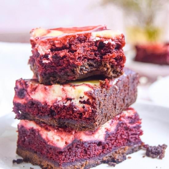 Red Velvet Cheesecake Bars