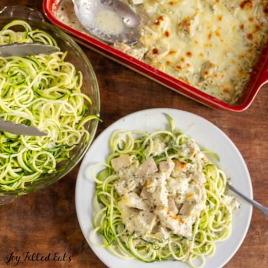Keto Pesto Chicken Casserole