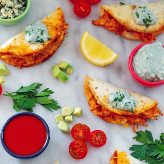 Mini Buffalo Chicken Tacos