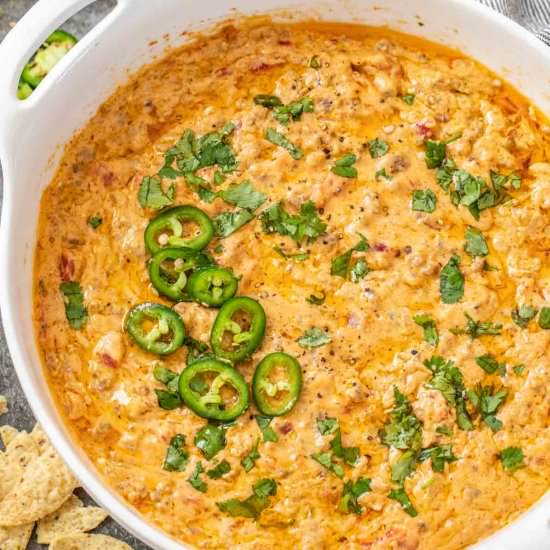 Rotel Dip Recipe (with ground beef)