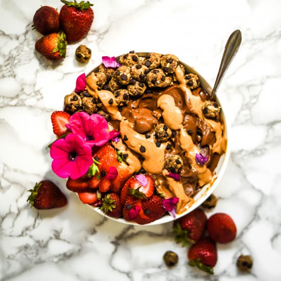 Chocolate Cookie Dough Nice Cream