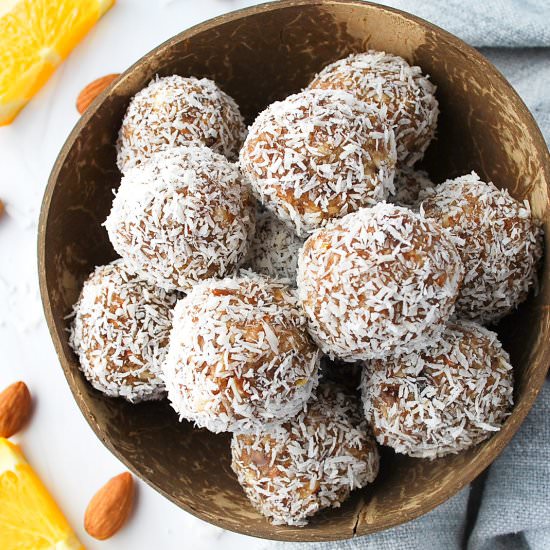Almond Date Balls with Coconut