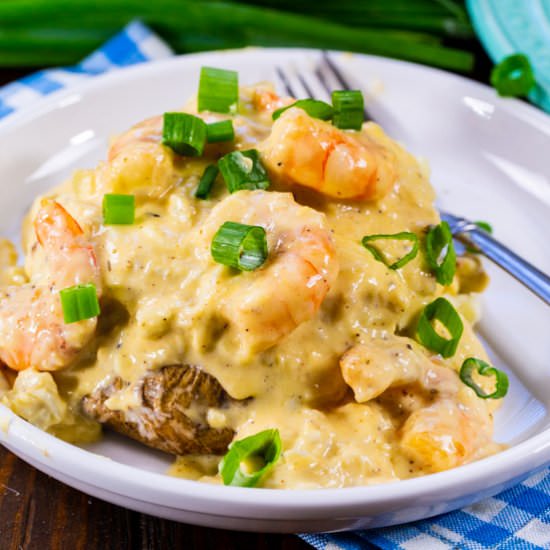 Stuffed Potatoes with Seafood