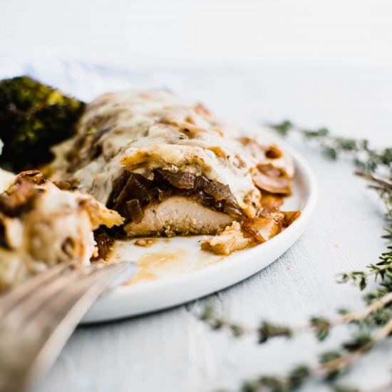 French Onion Chicken Bake