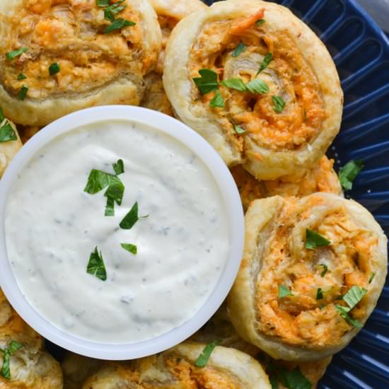 Buffalo Chicken Pinwheels