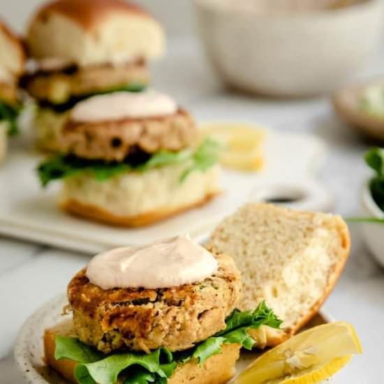 Easy Tuna Cake Sliders