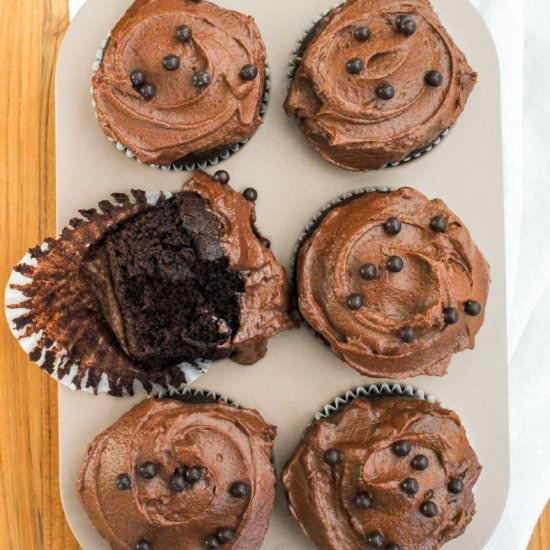 Small-Batch Chocolate Cupcakes