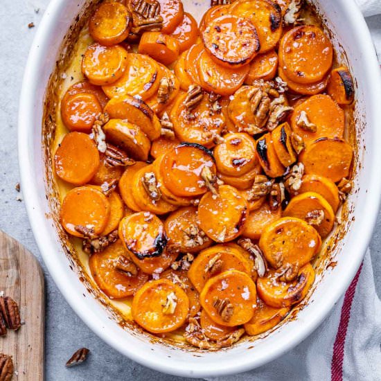 BAKED CANDIED SWEET POTATOES