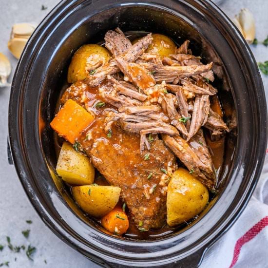 EASY SLOW COOKER BEEF RUMP ROAST