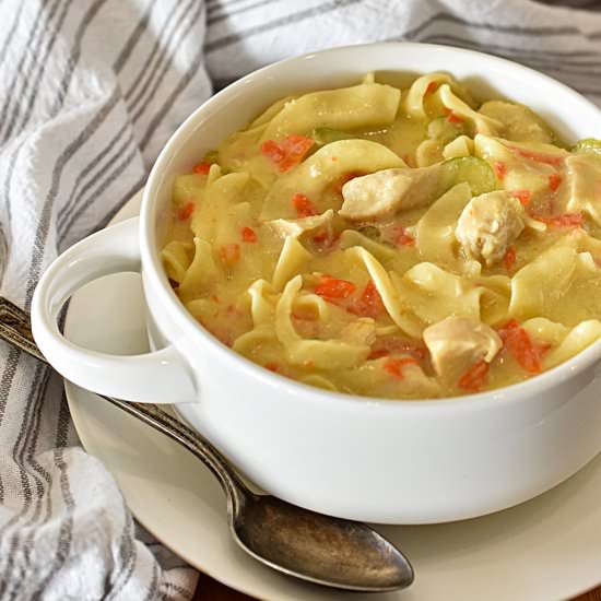 Creamy Chicken Noodle Soup