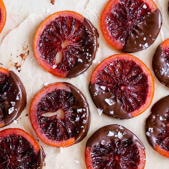Candied Blood Orange Slices
