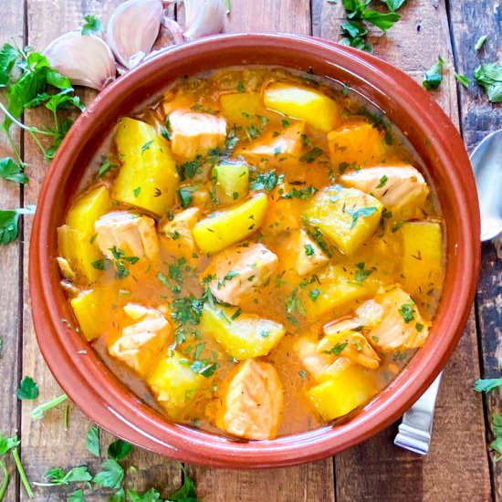 Spanish Salmon & Potato Stew