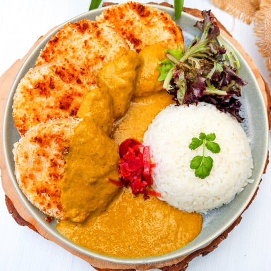 PUMPKIN KATSU CURRY WITH COCONUT