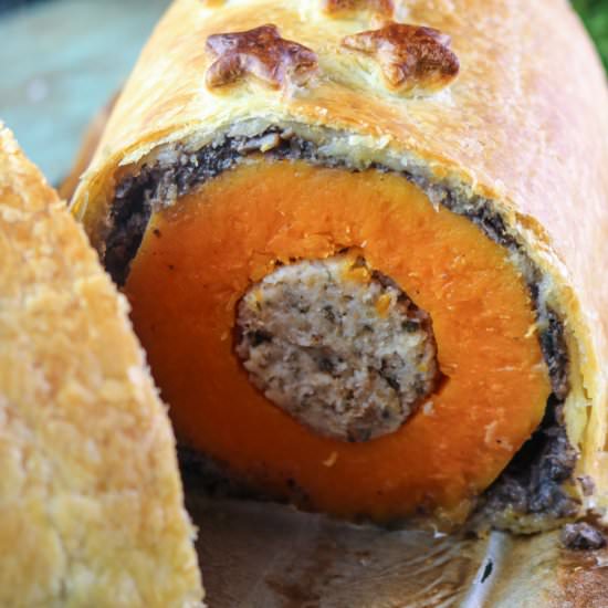 vegan butternut squash wellington