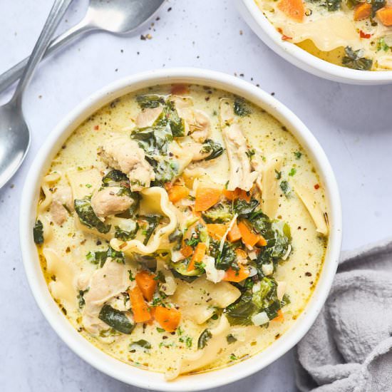 White Lasagna Soup