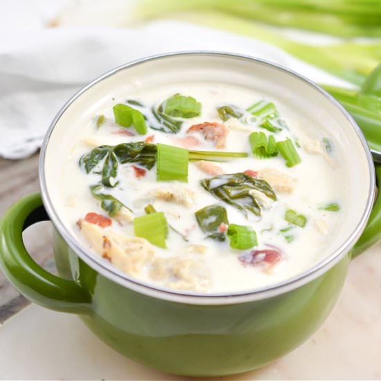 KETO CHICKEN CREAM CHEESE SOUP