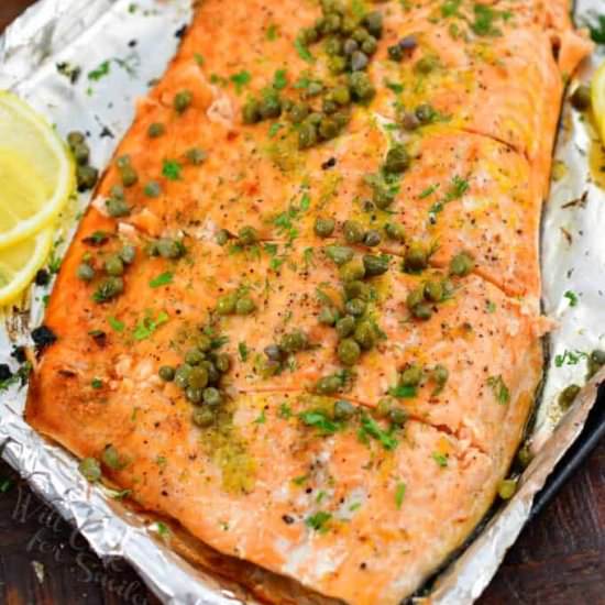 Whole Baked Salmon Filet