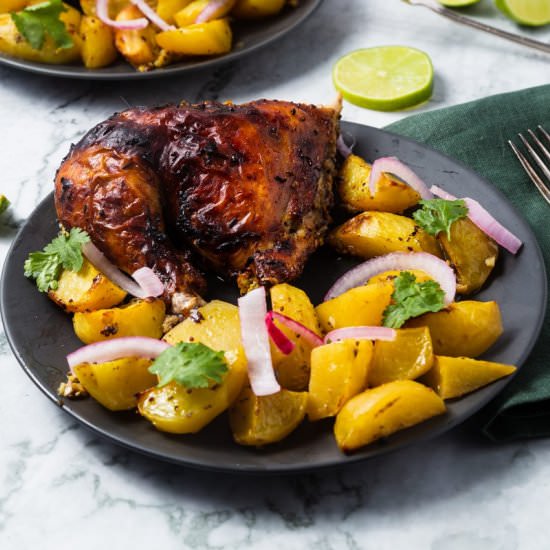 Indian Spiced Potatoes with Chicken