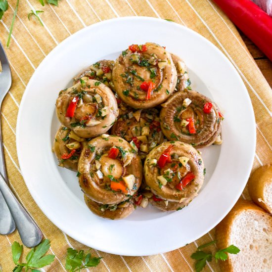 Chili Garlic Mushrooms
