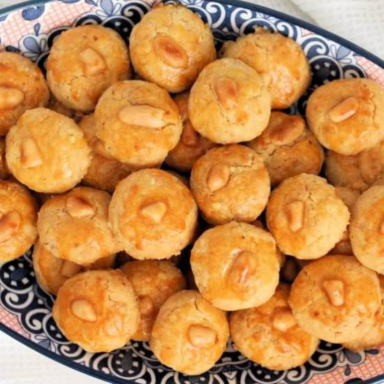 Hazelnut Peanut Butter Cookies