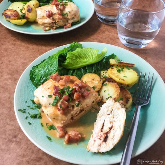 Feta stuffed chicken