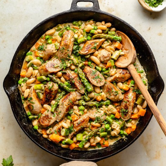 Creamy Chicken Sausage Skillet