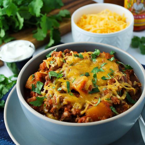 Slowcooker Butternut Squash Chili