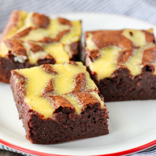 Orange Curd Brownies
