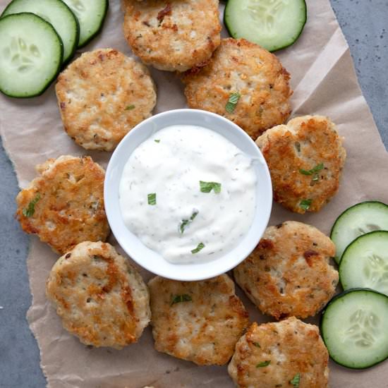 Cheesy Chicken Fritters