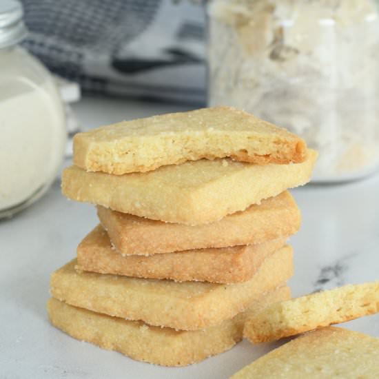 Sourdough Shortbread Cookies