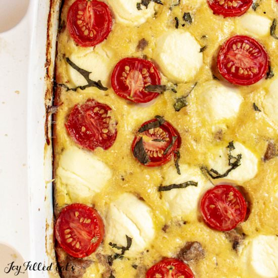 Sausage & Ricotta Egg Bake