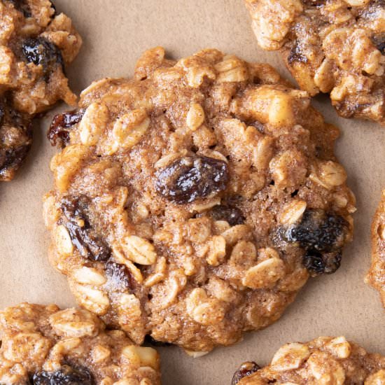 Dairy Free Oatmeal Cookies