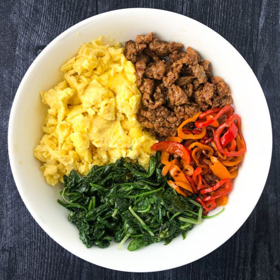 Easy Sausage and Egg Keto Breakfast