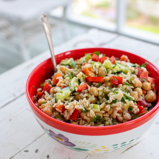 Mediterranean Rice Salad