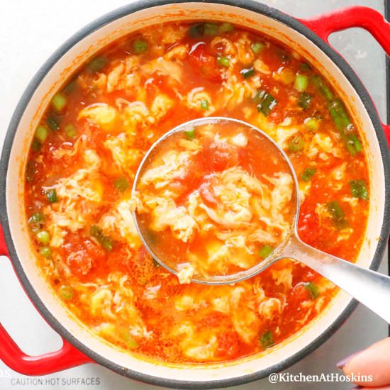 Tomato Egg Drop Soup