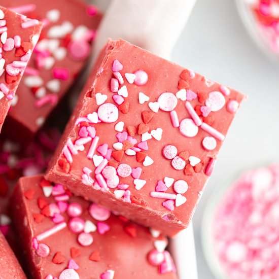 Red Velvet Fudge